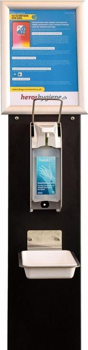Produktbild Heroshygiene Desinfektionssäule mit manuellem Desinfektionsmittelspender