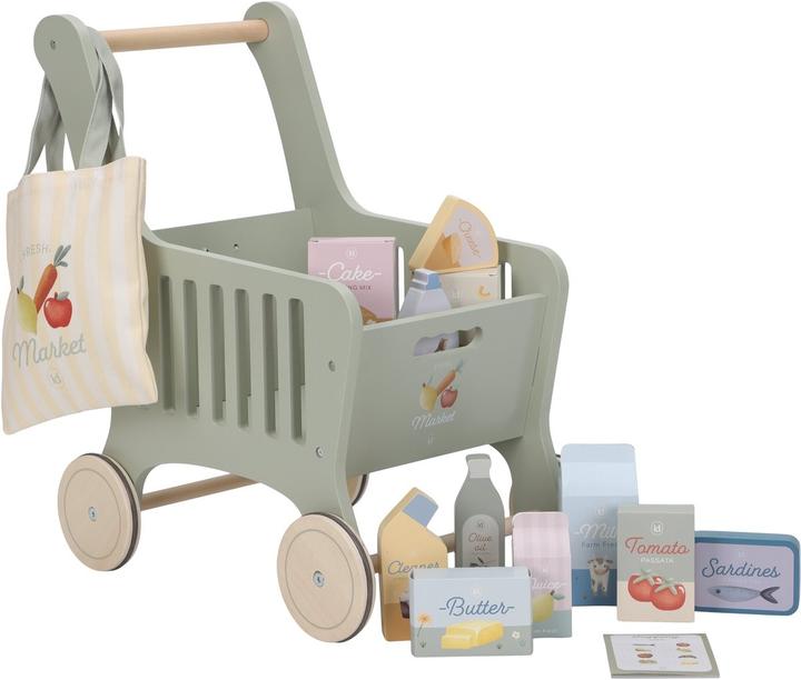 Immagine prodotto Little Dutch Einkaufswagen Mint aus Holz