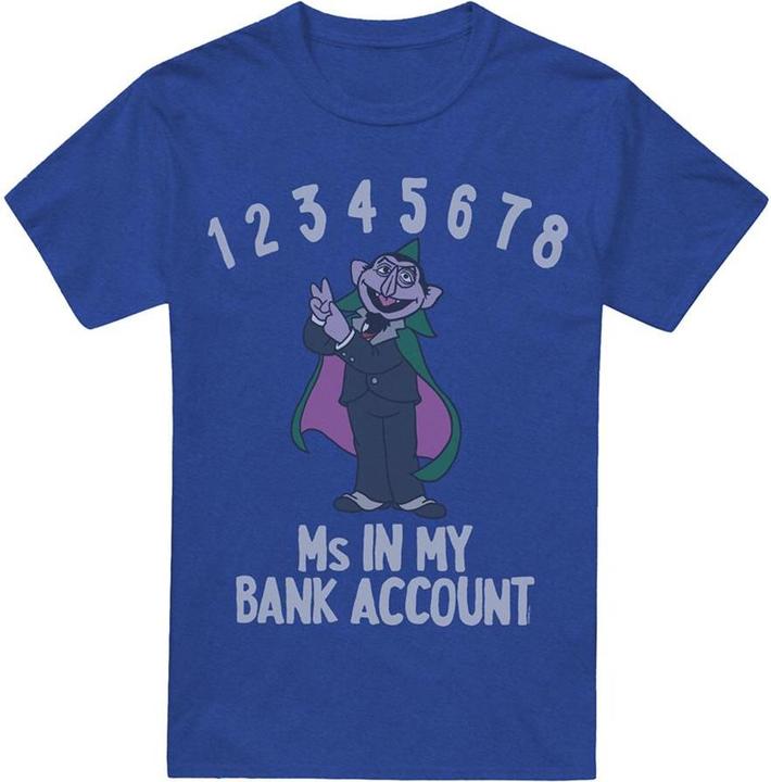 Image du produit - T-shirt motif Comte Vampirouette BANK ACCOUNT - Adulte (L)
