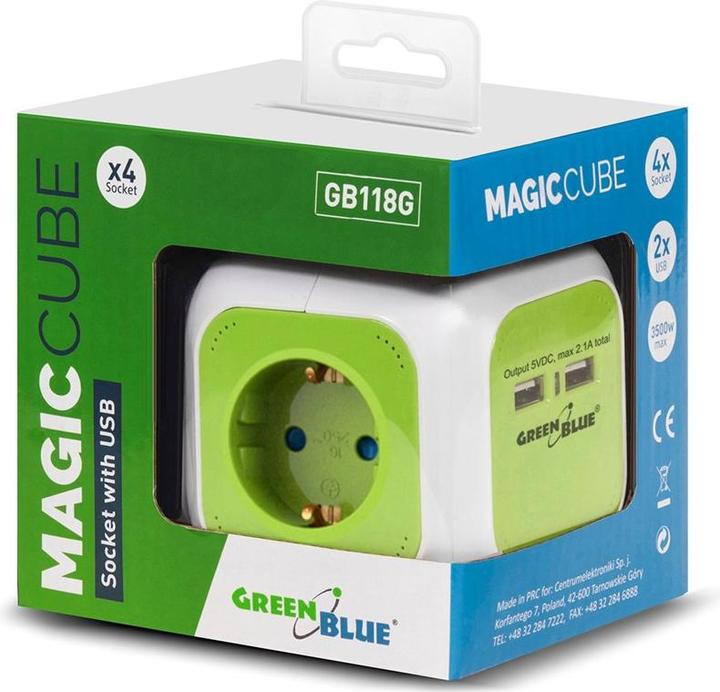 Produktbild Greenblue Steckdosen (4x, CEE 7/5, 1.40 m)