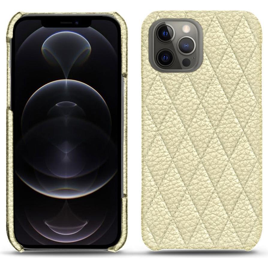 Noreve Lederschutzhülle (Apple iPhone 12 Pro Max), Smartphone Hülle, Beige