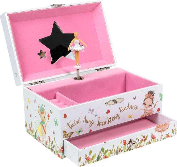 Produktbild Intirilife Schmuckschatulle mit Spieluhr und Musik für Kinder