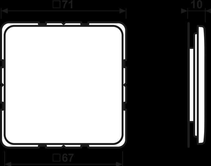 Image du produit JUNG CD594-0SW Couvercle aveugle