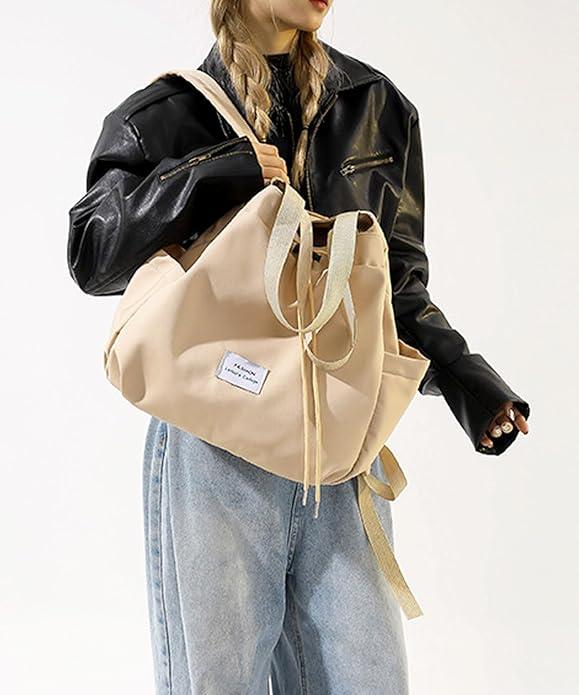Image du produit Only-Bags.Store Casual Drawstring Sac à dos, sac à bandoulière léger, style BCBG Sac d'école portable
