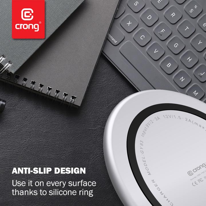 Actual product image Crong Charger Induction 3 A (CRG-PS15W-WHI) (15 W)