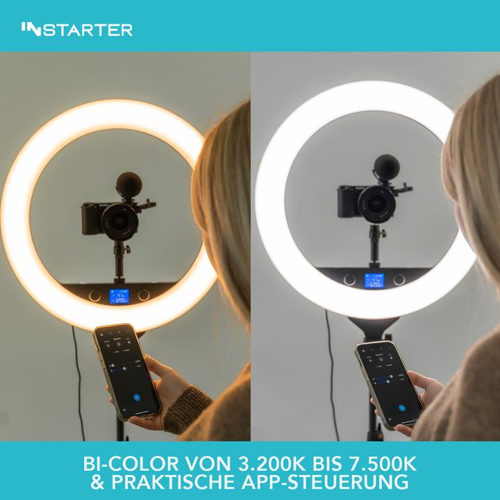 Actual product image Wiltec Spectar Bi-Colour LED Ring 3.5 Kit (Ring light)