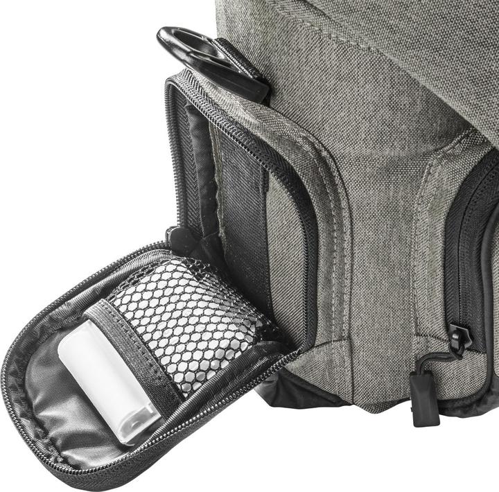 Immagine prodotto mantona Borsa fotografica Premium taupe (Borsa a tracolla per fotocamera)