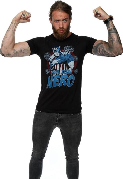 Produktbild Captain America Full Time Hero TShirt (XXL)