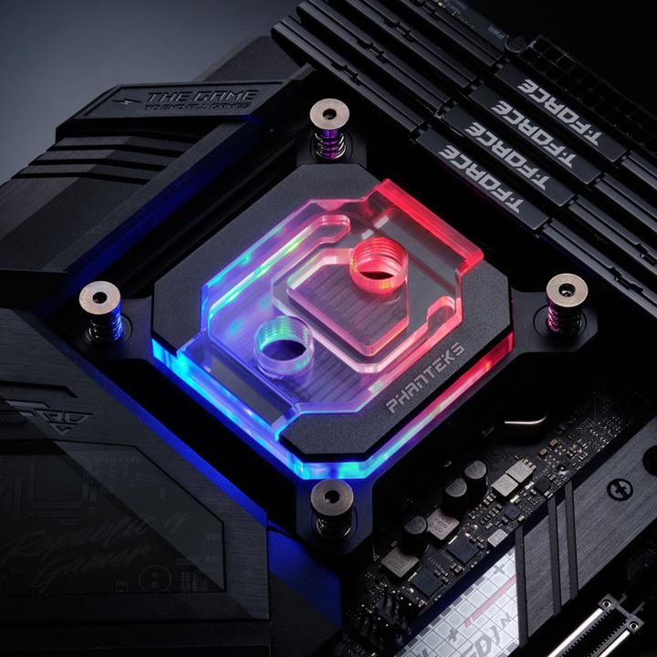 Actual product image Phanteks C370I CPU Water Cooler, ARGB, Acrylic - Black