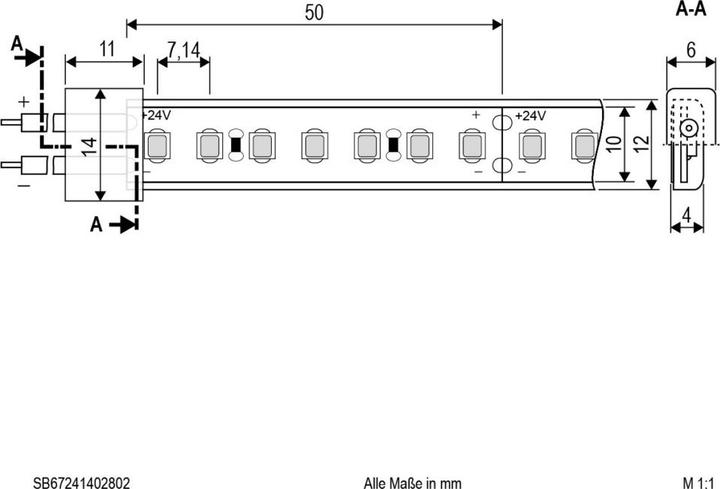 Produktbild EVN-Lichttechnik Lichttechnik LED-Strip SB67241402802 (Weiss, 500 cm, Indoor)