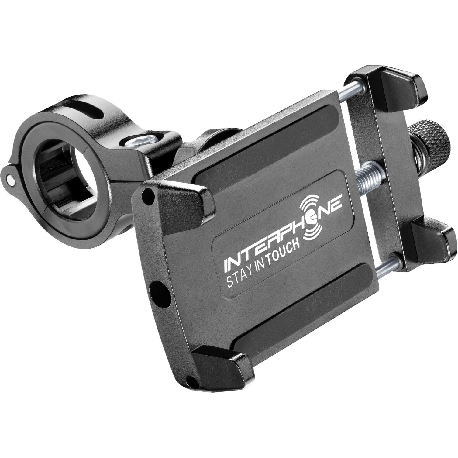 Interphone Telefoonhouder Motore/Fiets Stuur, Supporto per smartphone, Nero