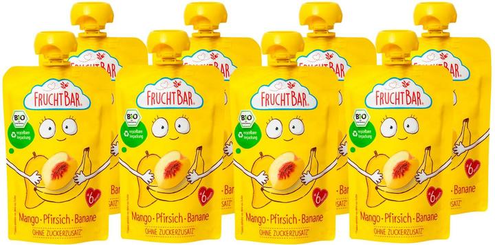 Banane, Mango, Pfirsich