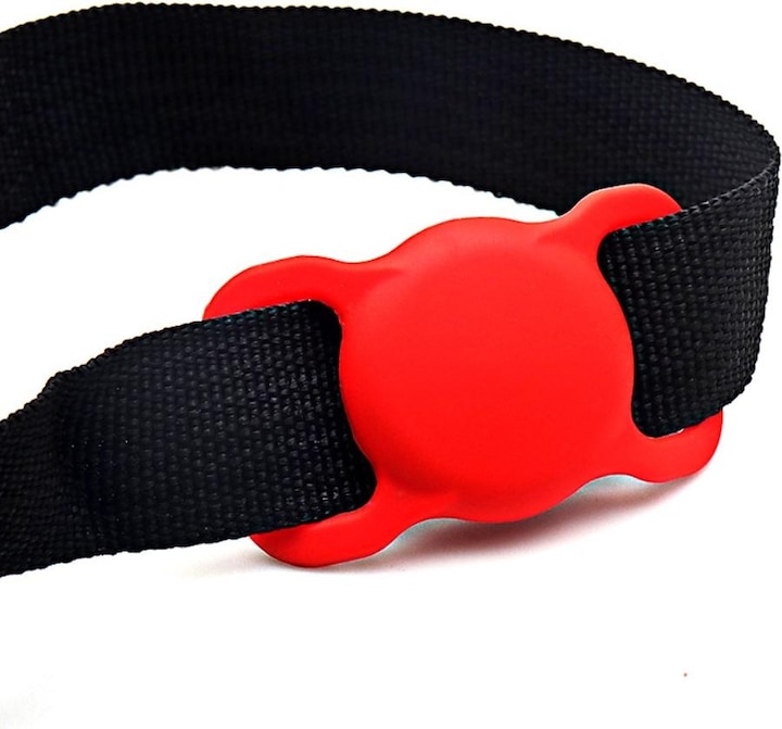 Image du produit Ueli Express Silicone Collier pour chiens et chats Support pour Apple AirTag Noir
