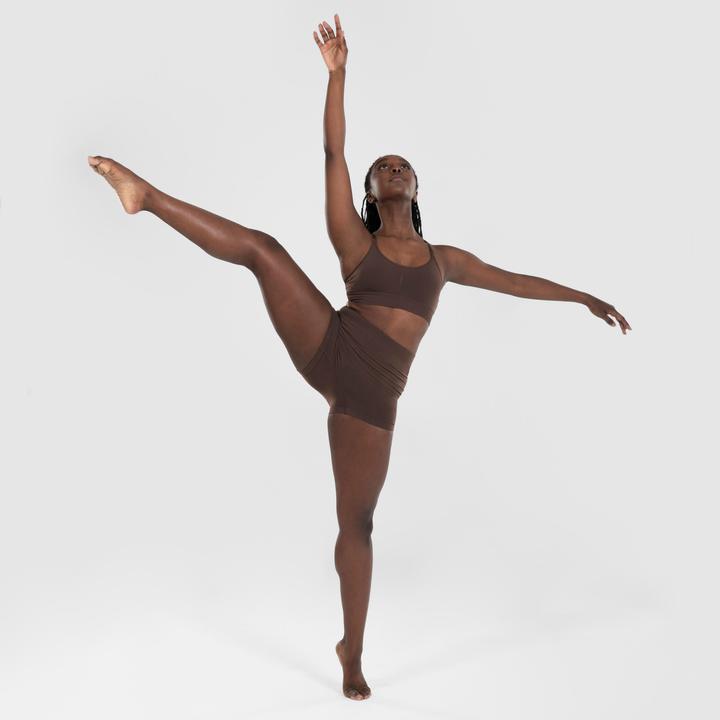Image du produit Starever Brassière de danse femme bretelles convertibles pour galas Marron foncé (M)