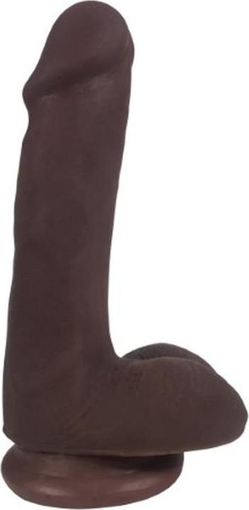 Pipedream Dildo sottile al cioccolato con testicolo Easy Riders 15'25 cm