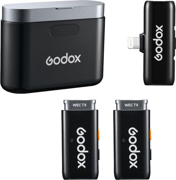 Godox WES1 KIT2 Système de microphone sans fil 2.5GHz