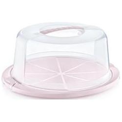 keeeper Tortenhaube "ricardo", rund, nordic-pink Tortencontainer, verschliessbarer Deckel, ergonomischer, Kuchentranspor...