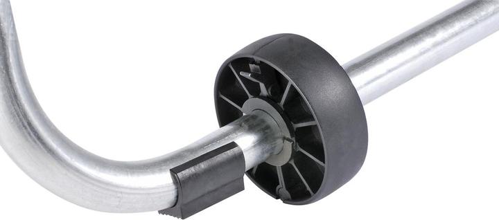 Hudora 2 transport wheels for attachment to tubes with 38 mm diameter