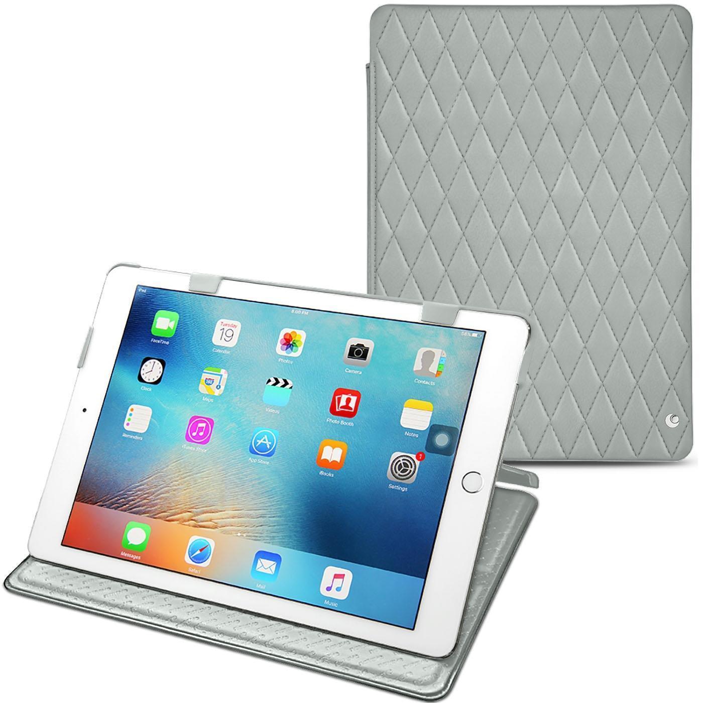 Noreve Lederschutzhülle horizontal (iPad 9.7), Tablet Hülle, Grau