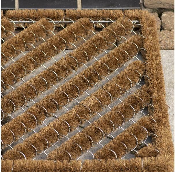 Produktbild Esschert Design Fussmatte Spiral und Kokos S 60 cm x 40 cm (60 x 40 x 3 cm)