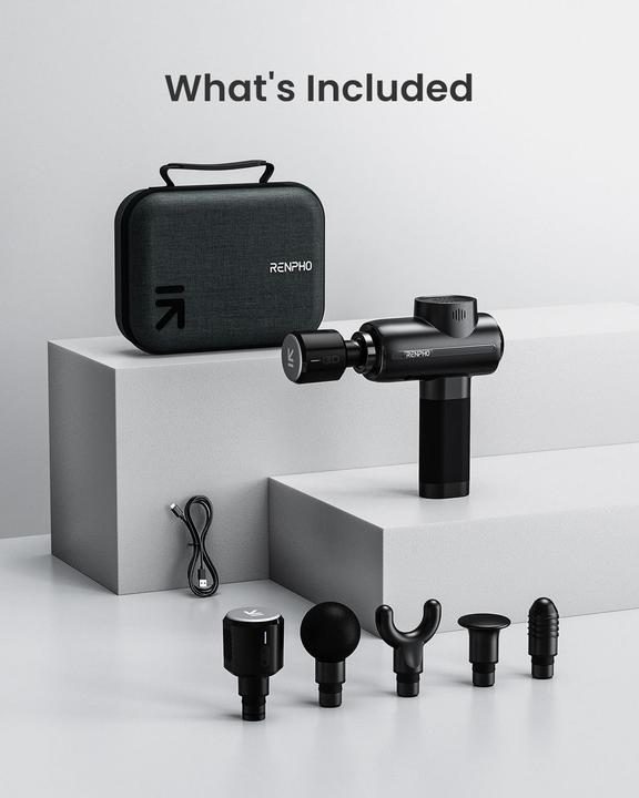 Actual product image Renpho Active Thermacool Massage Gun - Massage gun (5 Steps, 180 min)