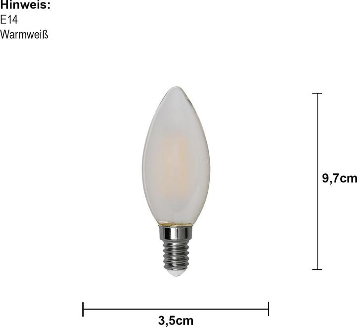 Produktbild Star Trading LED Lamp E14 Frosted Duo Pack (E14, 470 lm, 2x)