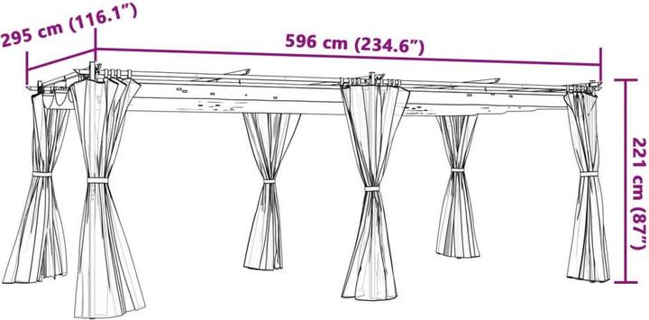 Immagine prodotto vidaXL Pavillon (596 cm, 295 cm)