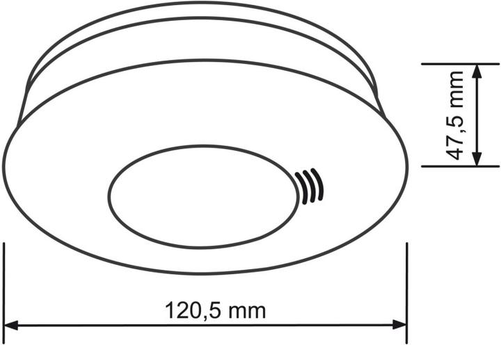Actual product image Busch-Jaeger Smoke Alarm ProfessionalLINE