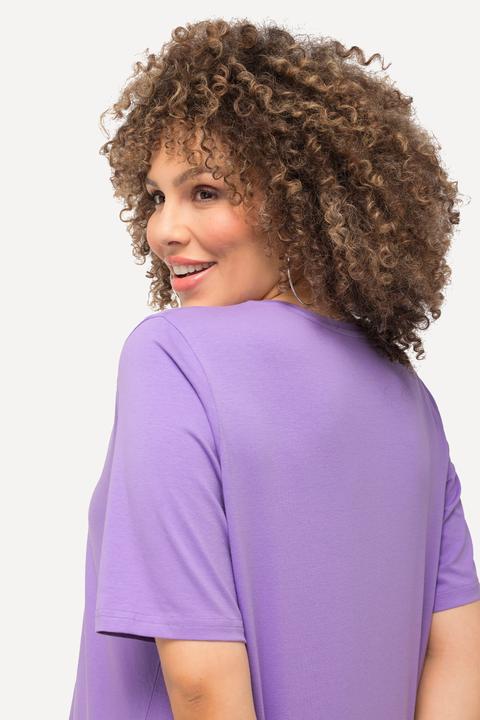 Produktbild Ulla Popken T-Shirt, A-Linie, V-Ausschnitt, Halbarm (58)