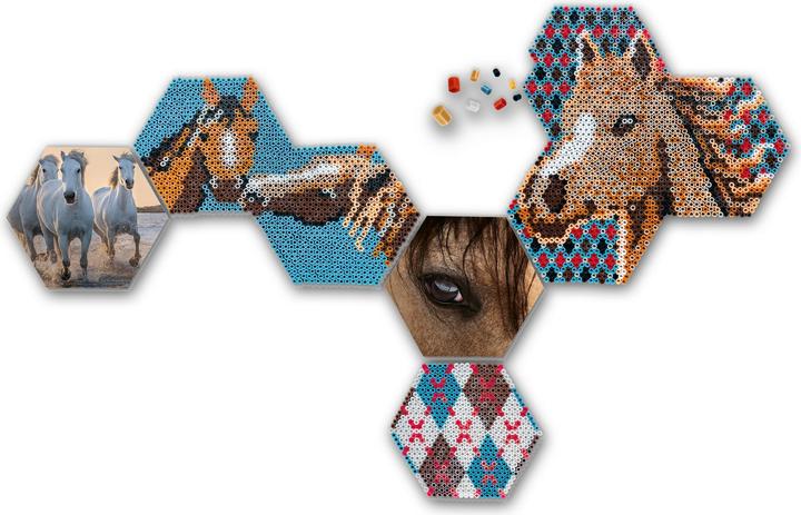 Produktbild Ses Beedz Art - Hex Tiles Horses