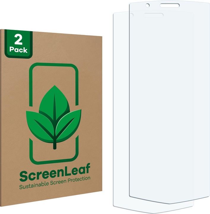 Actual product image ScreenLeaf Protective film sustainable screen protector screen protector film clear transparent (2 Piece, Cubot Pocket 3)