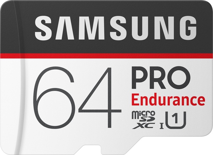 Actual product image Samsung Pro Endurance microSD UHS-I (64 GB, microSDXC, U3, UHS-I)