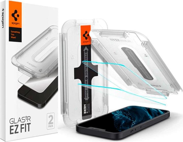 Productafbeelding Spigen Glass.tR EZ Fit (2 Stuk, Apple iPhone 14, Apple iPhone 13, Apple iPhone 13 Pro)