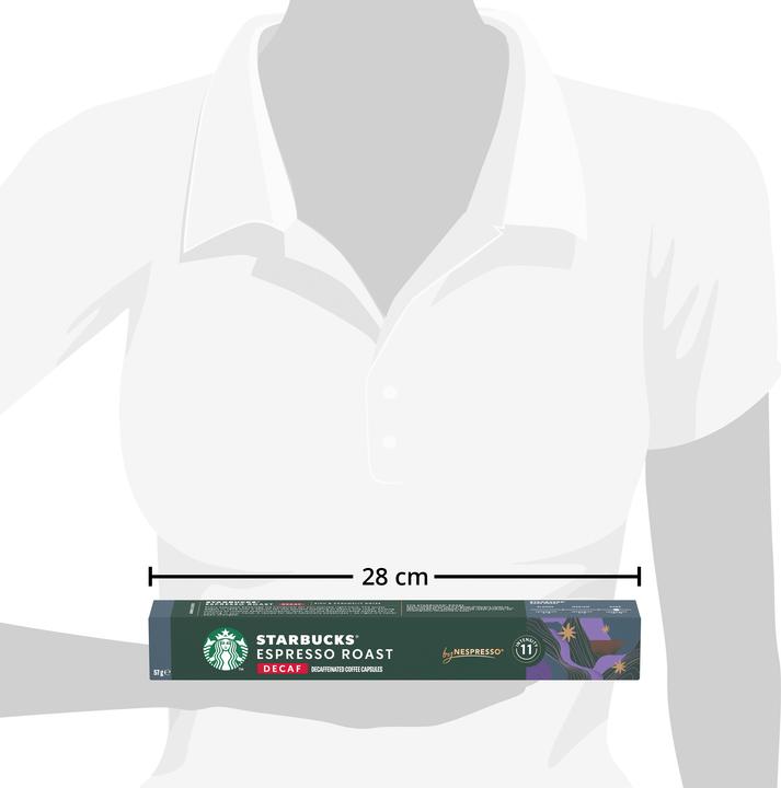 Image du produit Starbucks Decaffeinated Espresso Roast by Nespresso Dark Roasts (10 x Port.)