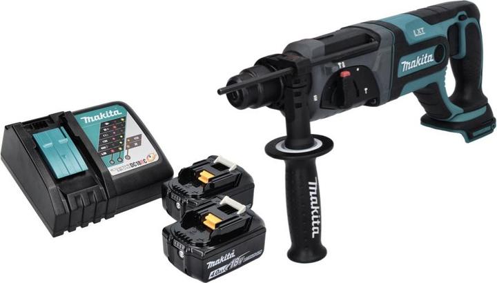 Produktbild Makita DHR 241 RM Akku Bohrhammer 18 V 2,0 J SDS plus + 2x Akku 4,0 Ah + Ladegerät (Bohrhammer)