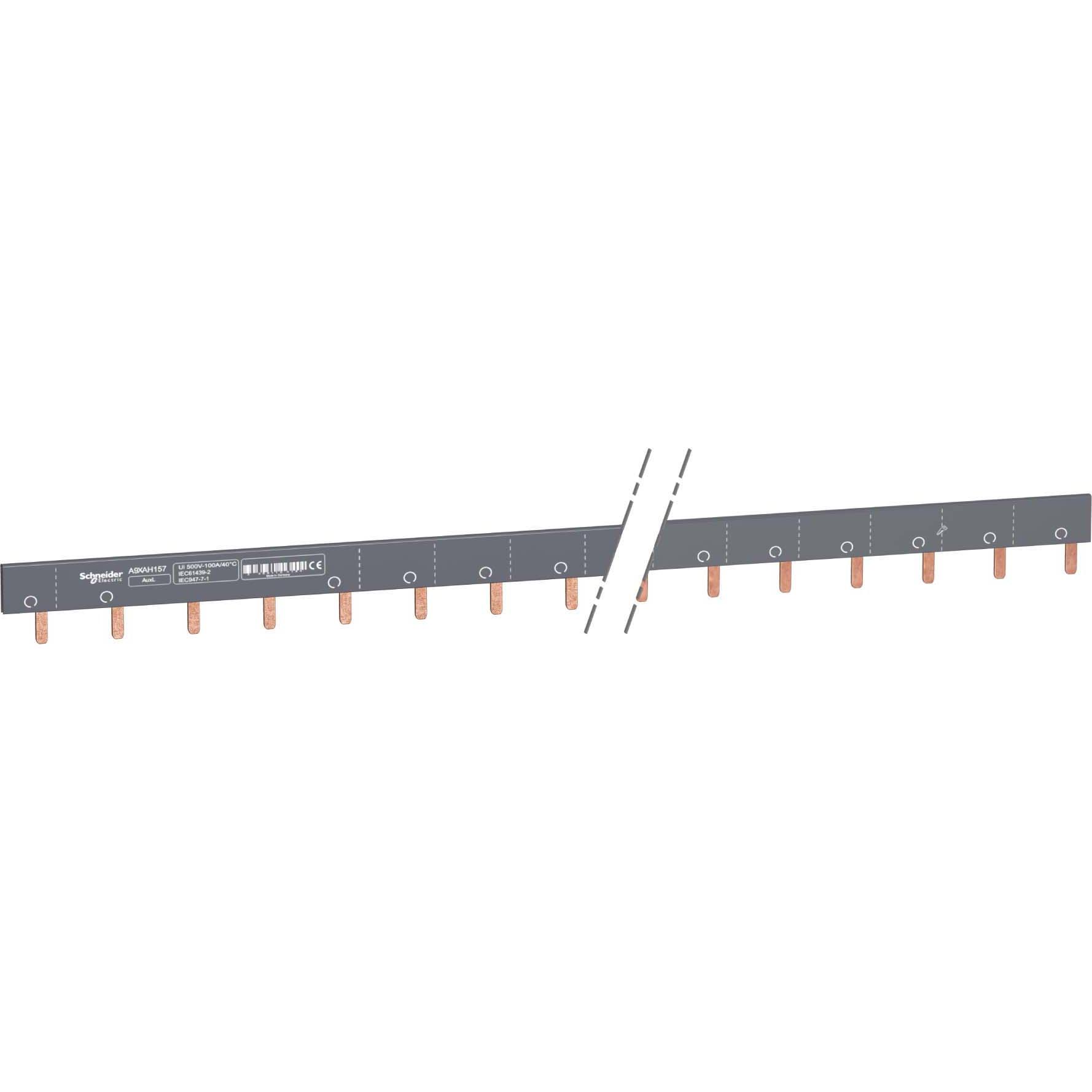 Schneider Electric, Verteilerschrank Zubehör, Acti9 Cutable Comb Busbar 1+Aux 57 Mod