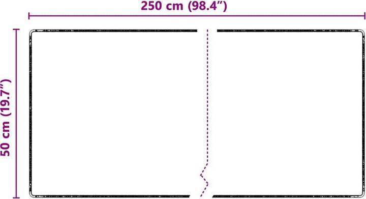 Actual product image vidaXL Läufer (50 x 250 cm)