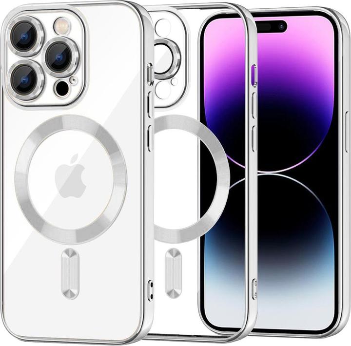 Actual product image Techsuit - Luxury Crystal MagSafe - iPhone 14 Pro Max - Silver (Apple iPhone 14 Pro Max)