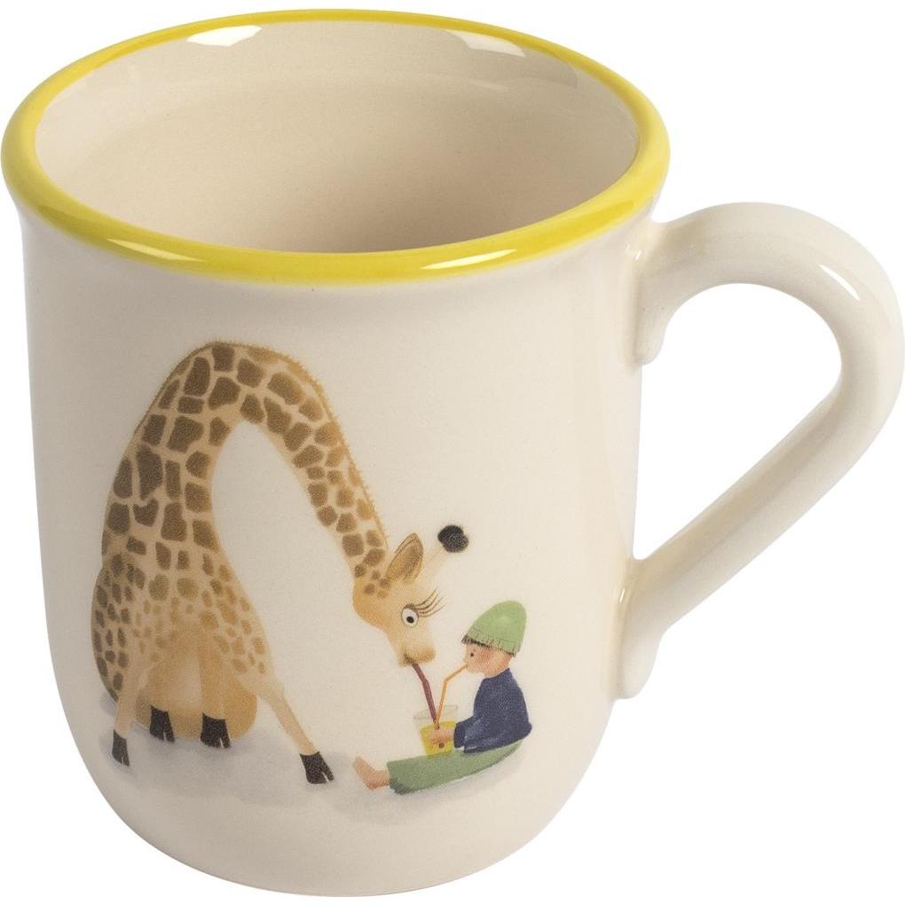 Kuhn Rikon, Kindergeschirr + Kinderbesteck, Kindertasse Giraffe mit Kind 2.5 dl