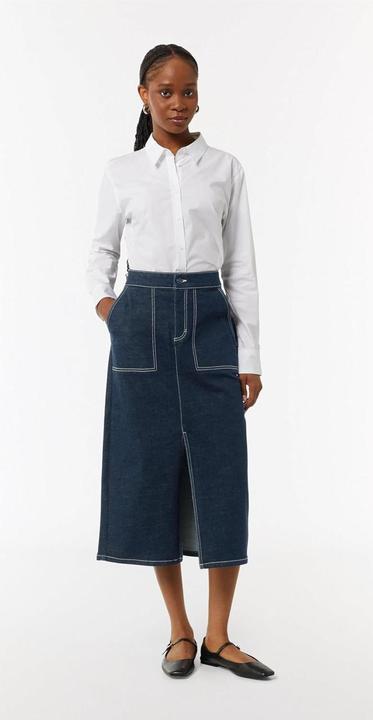 Produktbild Comma Rock Elastischer Denimrock mit dunkler Waschung (38)