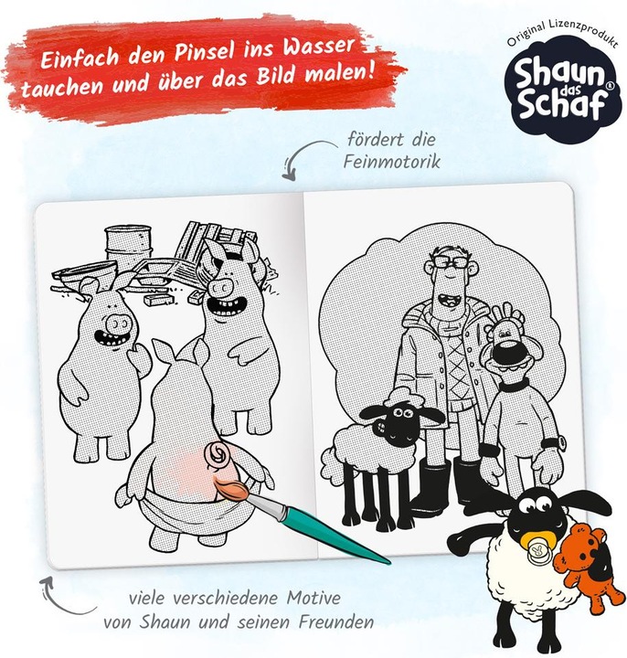Shaun the sheep magic colouring book