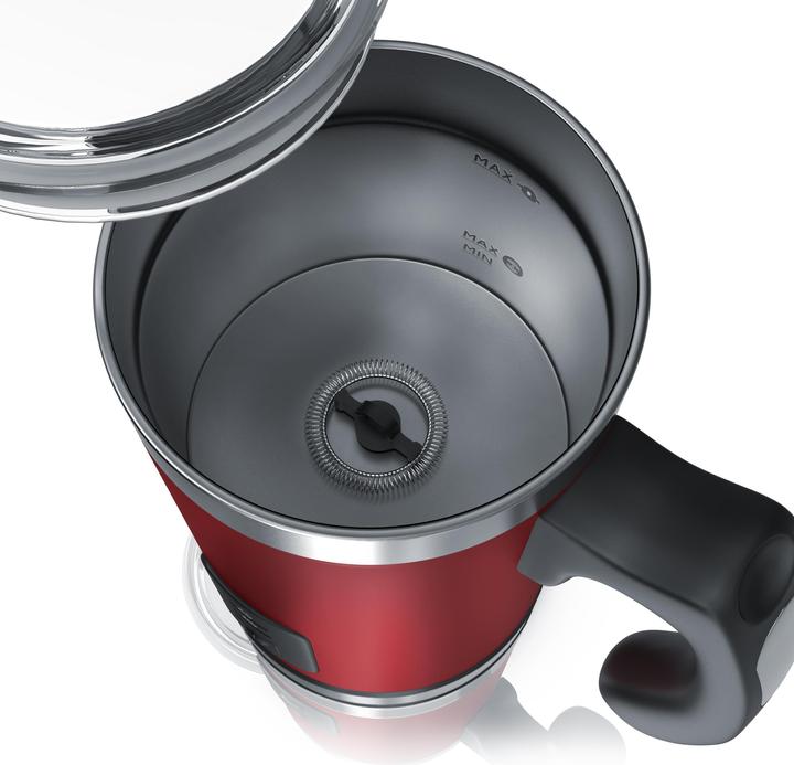 Produktbild Arendo Milchaufschäumer 500 W, mit Griff im Edelstahl Doppelwanddesign, Elektrisch, Antihaftbeschichtet (240 ml)