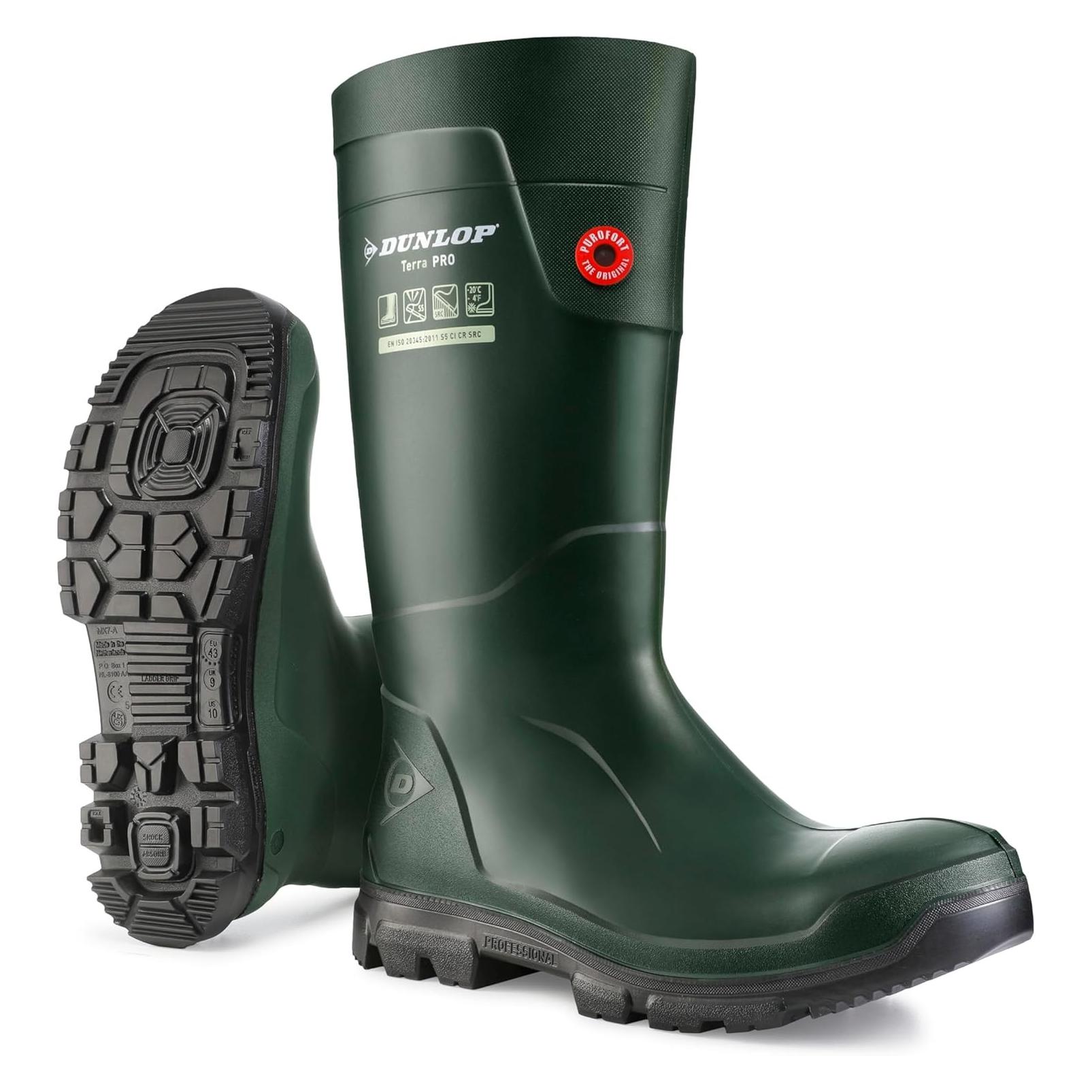Dunlop, Herren, Gummistiefel, Purofort Laars Terrapro Onbeveiligd Groen 43 LJ0K08430, Grün, (43)