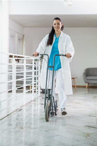 Actual product image Kongamek Scooter with basket with pneumatic tyres