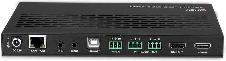Image du produit Lindy 4K30 HDMI & USB sur IP Encodeur Multicast & Mur d'images