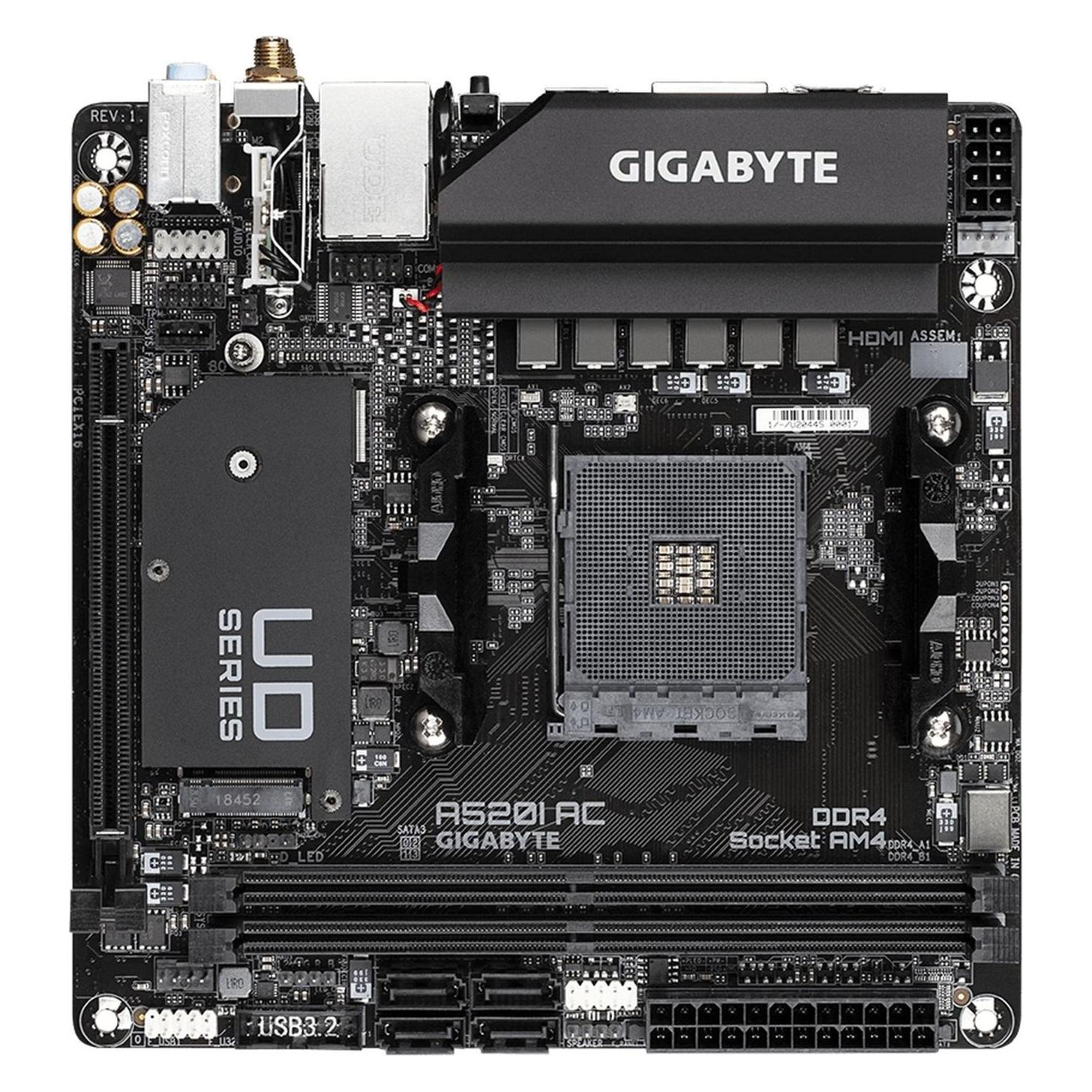 Gigabyte MB A520I (AM4, AMD A520, Mini-ITX), Mainboard