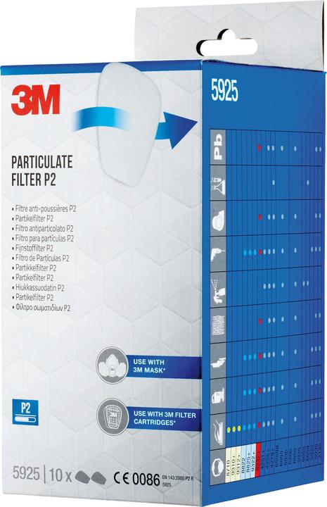 Actual product image 3M Particle filter (P2, 10 x)