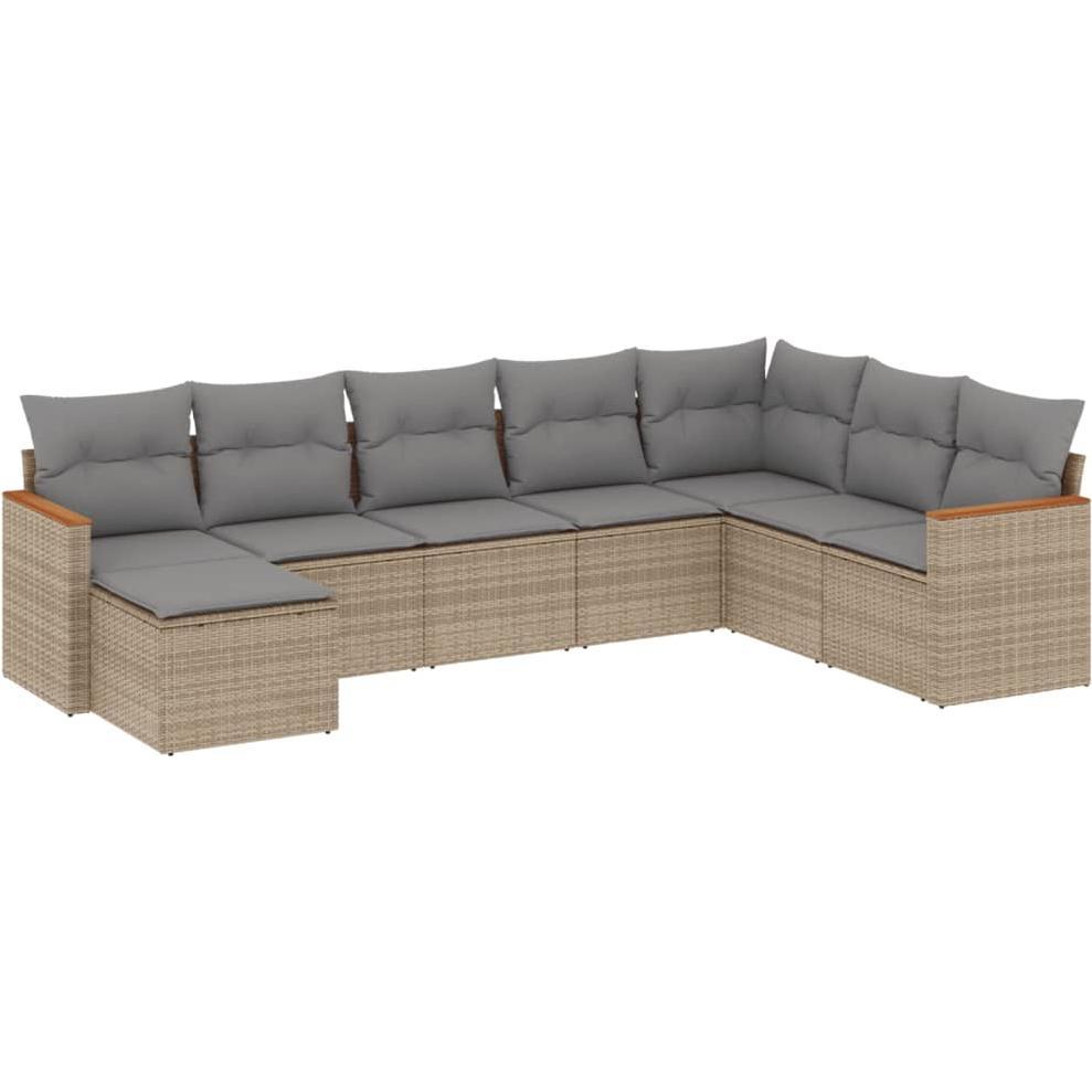 VidaXL, Gartenlounge, 10-tlg. Garten-Lounge-Set mit Kissen