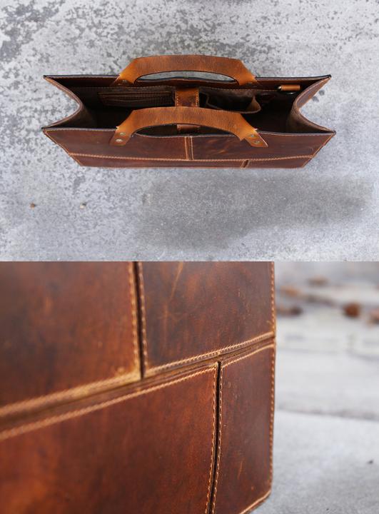 Immagine prodotto Only-Bags.Store Borsa in pelle, borsa a tracolla, borsa a manico alto, regalo di Natale