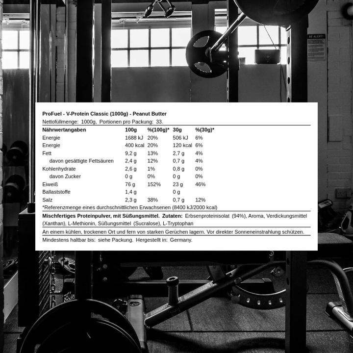 Immagine prodotto ProFuel V-Protein (Burro di Arachidi, 1 x, 1000 g)